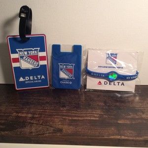 N Y Rangers Bundle Luggage Tag- Phone - Pouch-Waist Band-Cooler Pack-Beer Holder